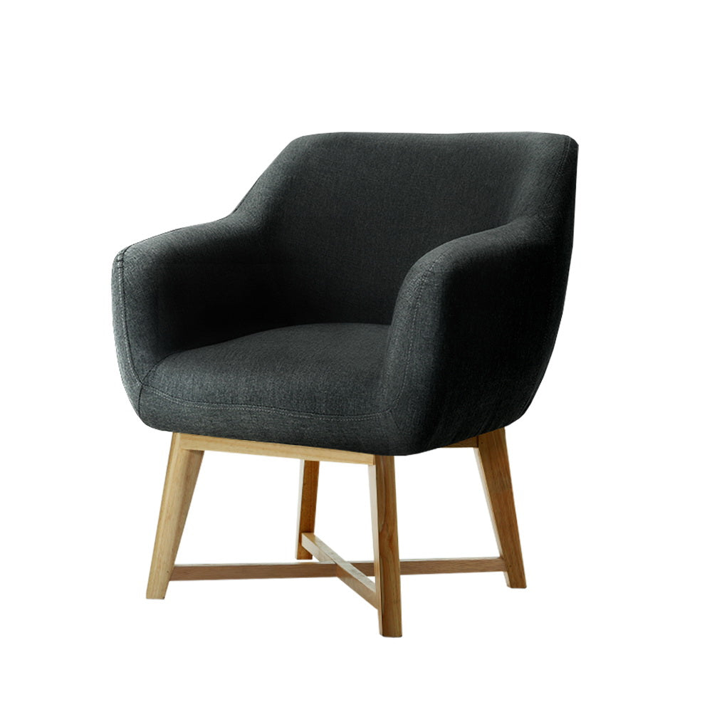 TWSC Armchair Tub Chair Charcoal Aston