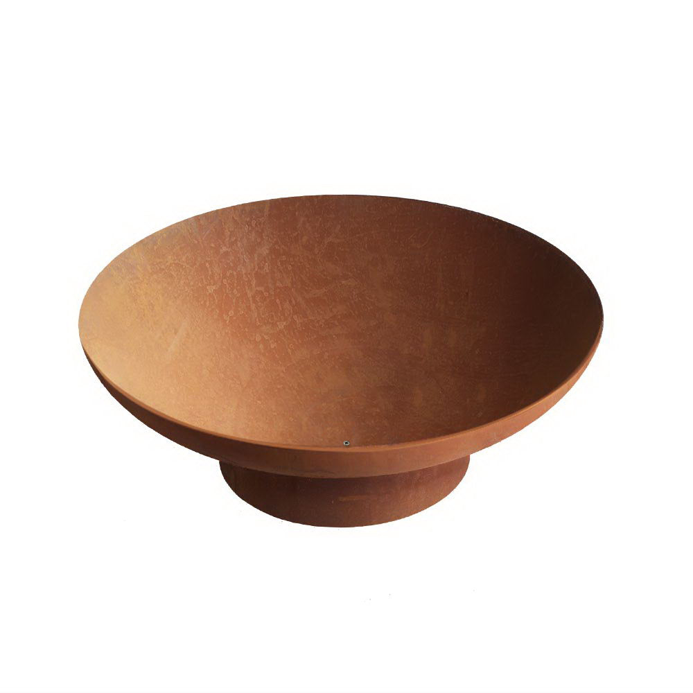 Rustic Cast Iron Fire Pit Bowl – 70cm, Durable Steel with Natural Rust Finish
