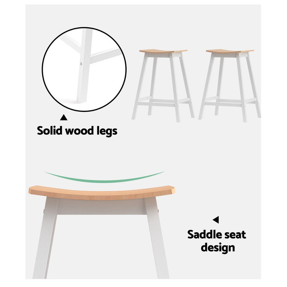 Artiss Bar Stools Wooden Chairs Oak