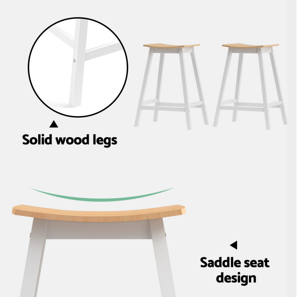 Artiss Bar Stools Wooden Chairs Oak