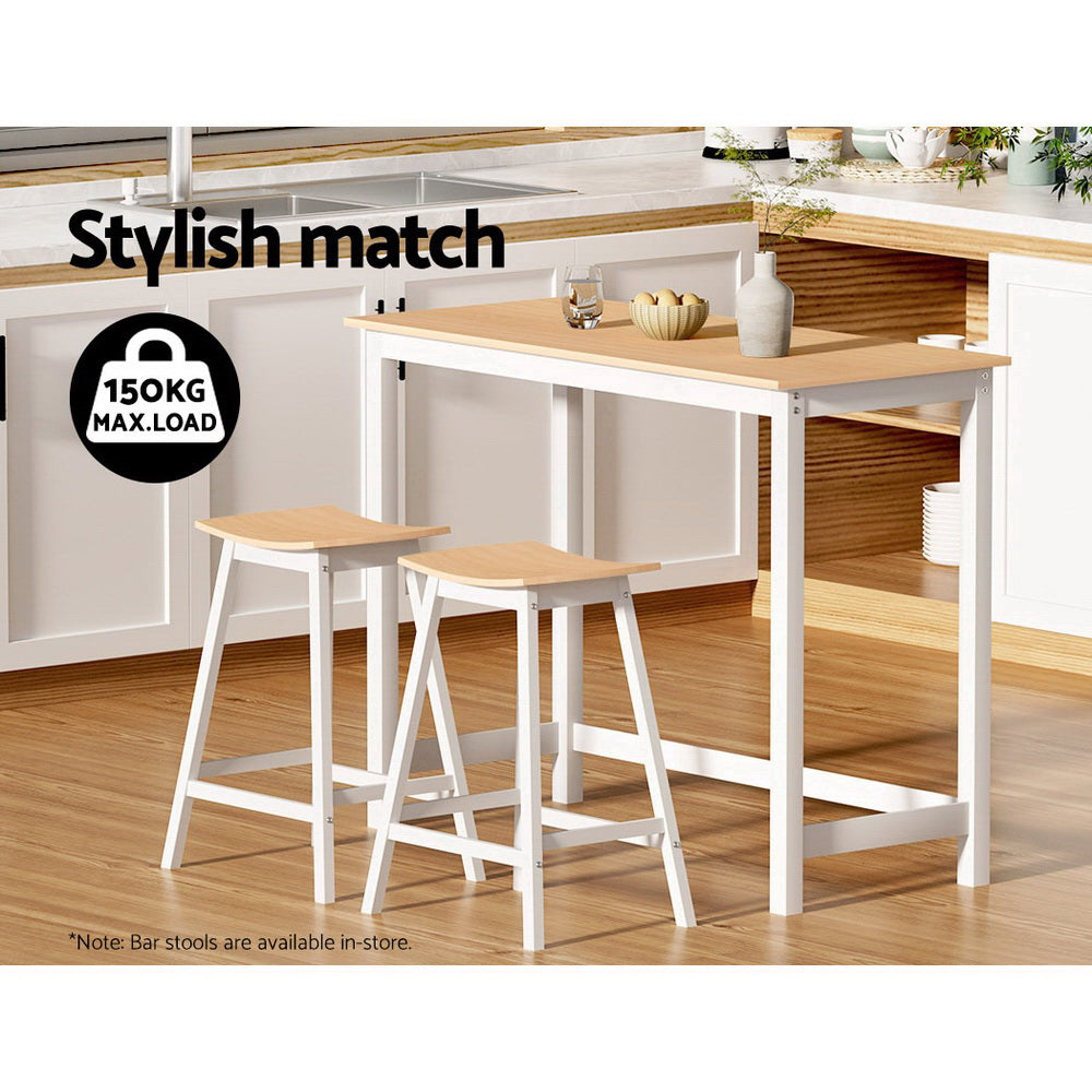 Ari Bar Table - Solid Pine Wood, 108cm Rectangular