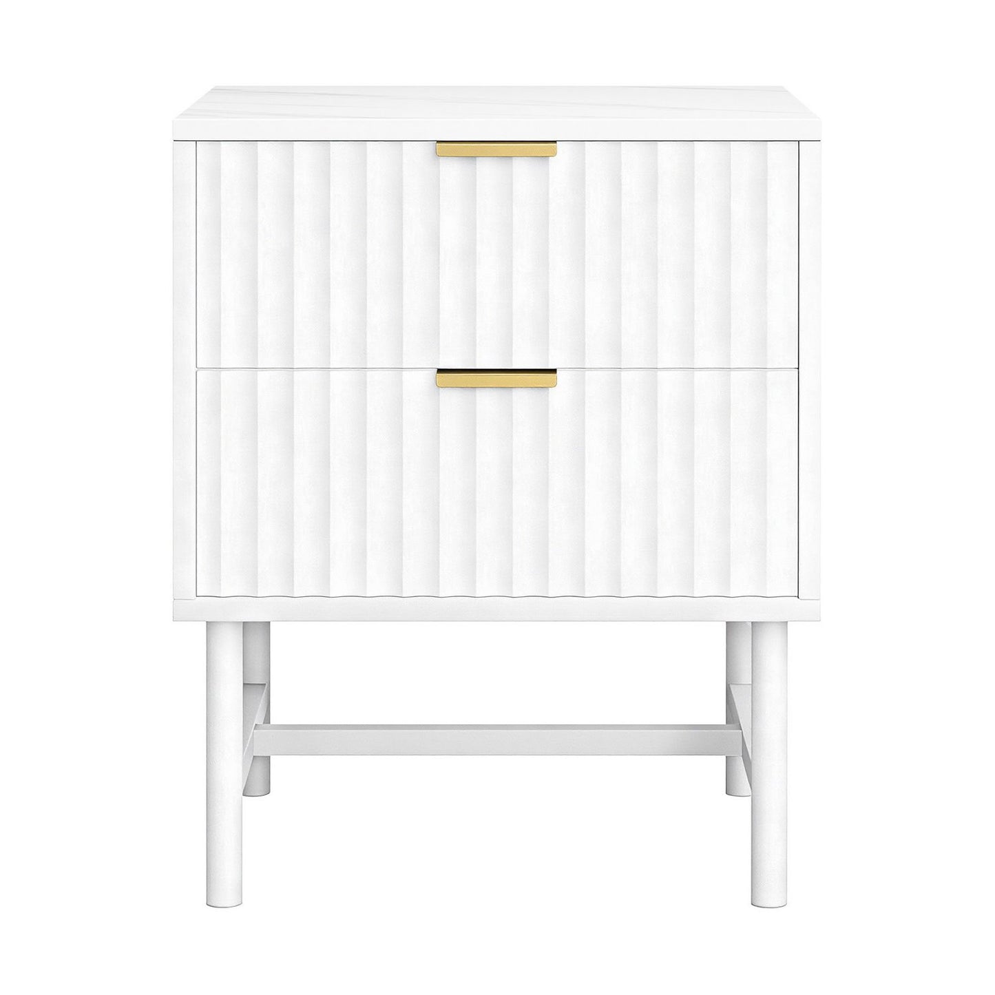 Artiss 2X Bedside Table White Nightstand 2 Drawers