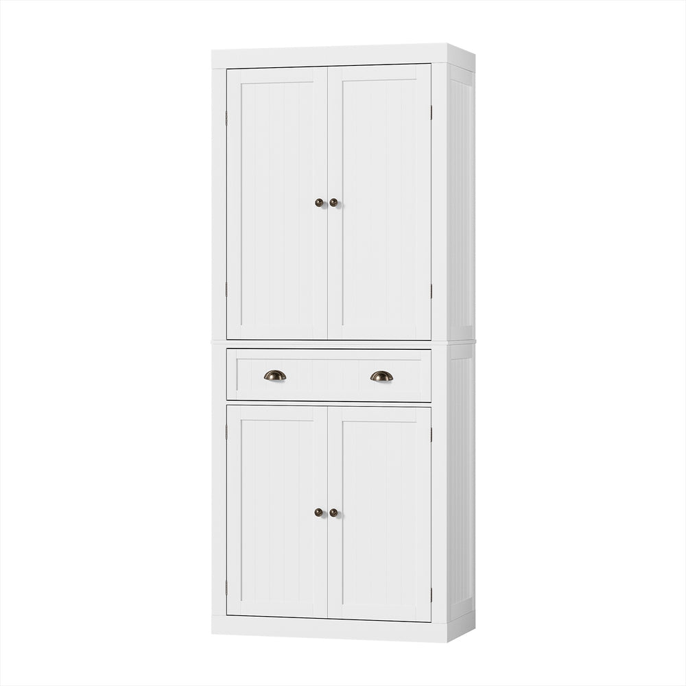Buffet Sideboard with Storage – White MDF Cabinet