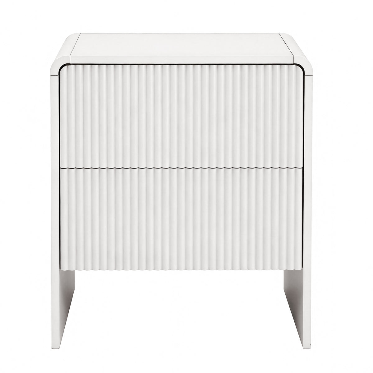 TWSC Bedside Table 2 Drawers - Beige