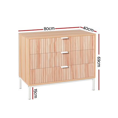 TWSC 3 Chest of Drawers  - LURA Pine
