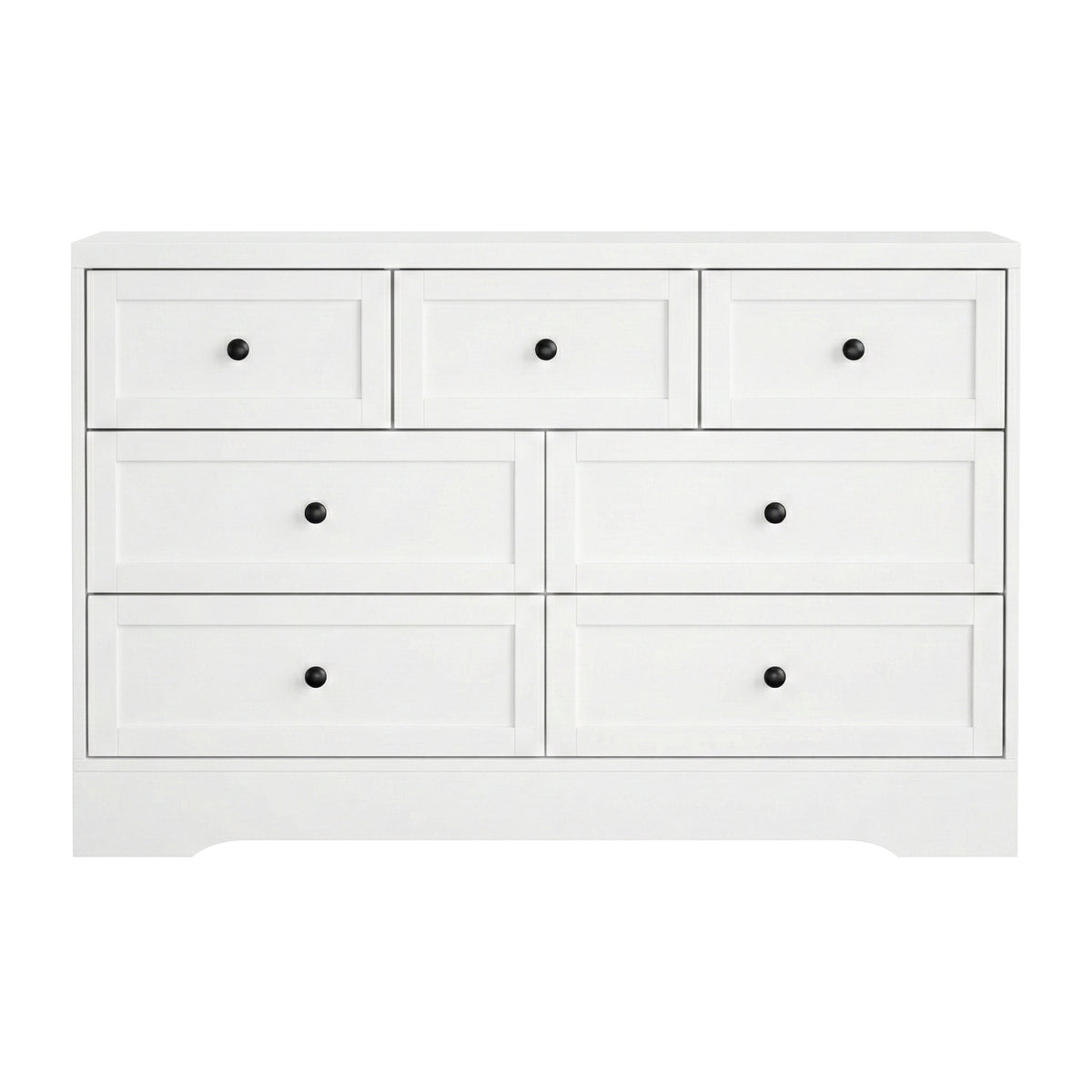 TWSC 7 Chest of Drawers Dresser Table White
