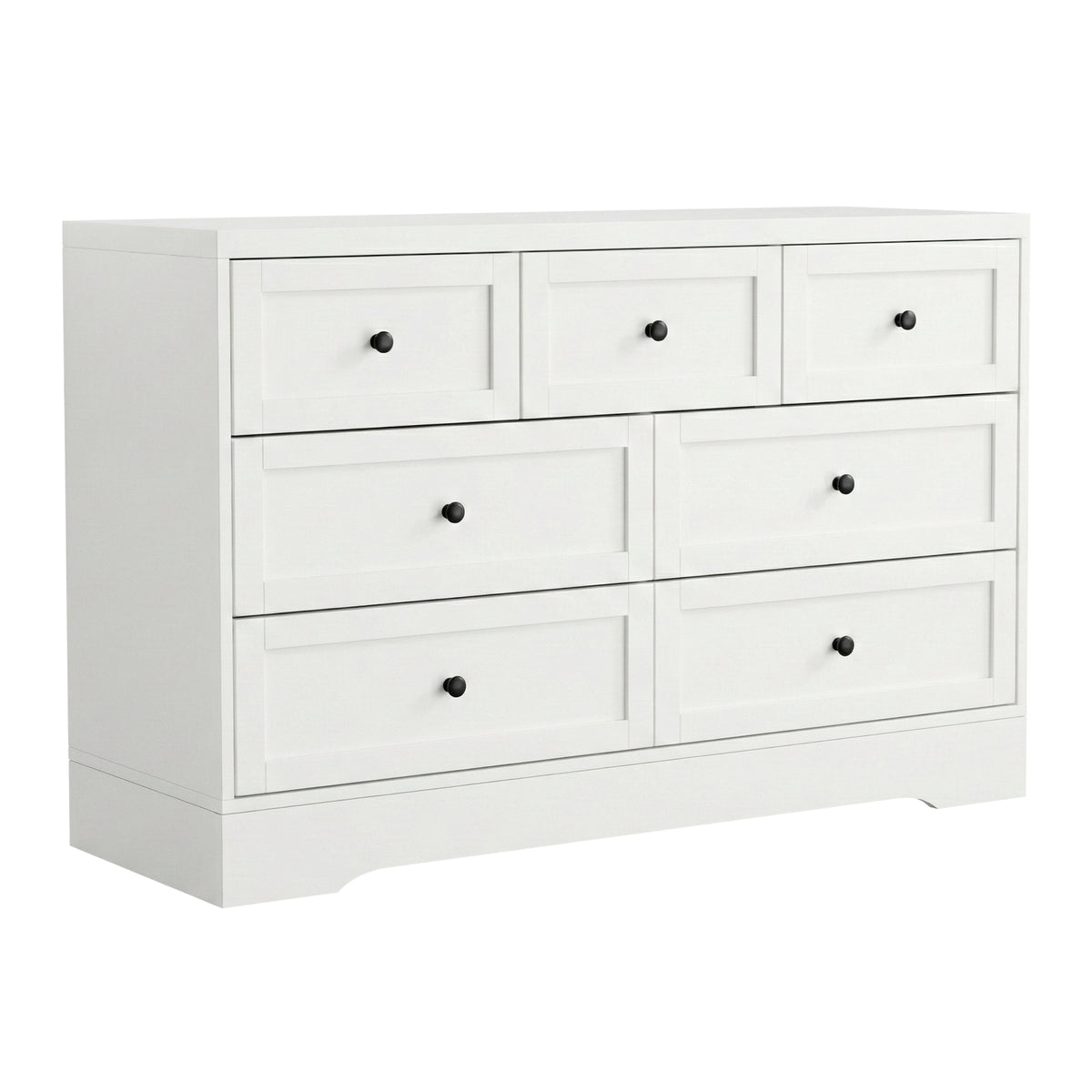 TWSC 7 Chest of Drawers Dresser Table White