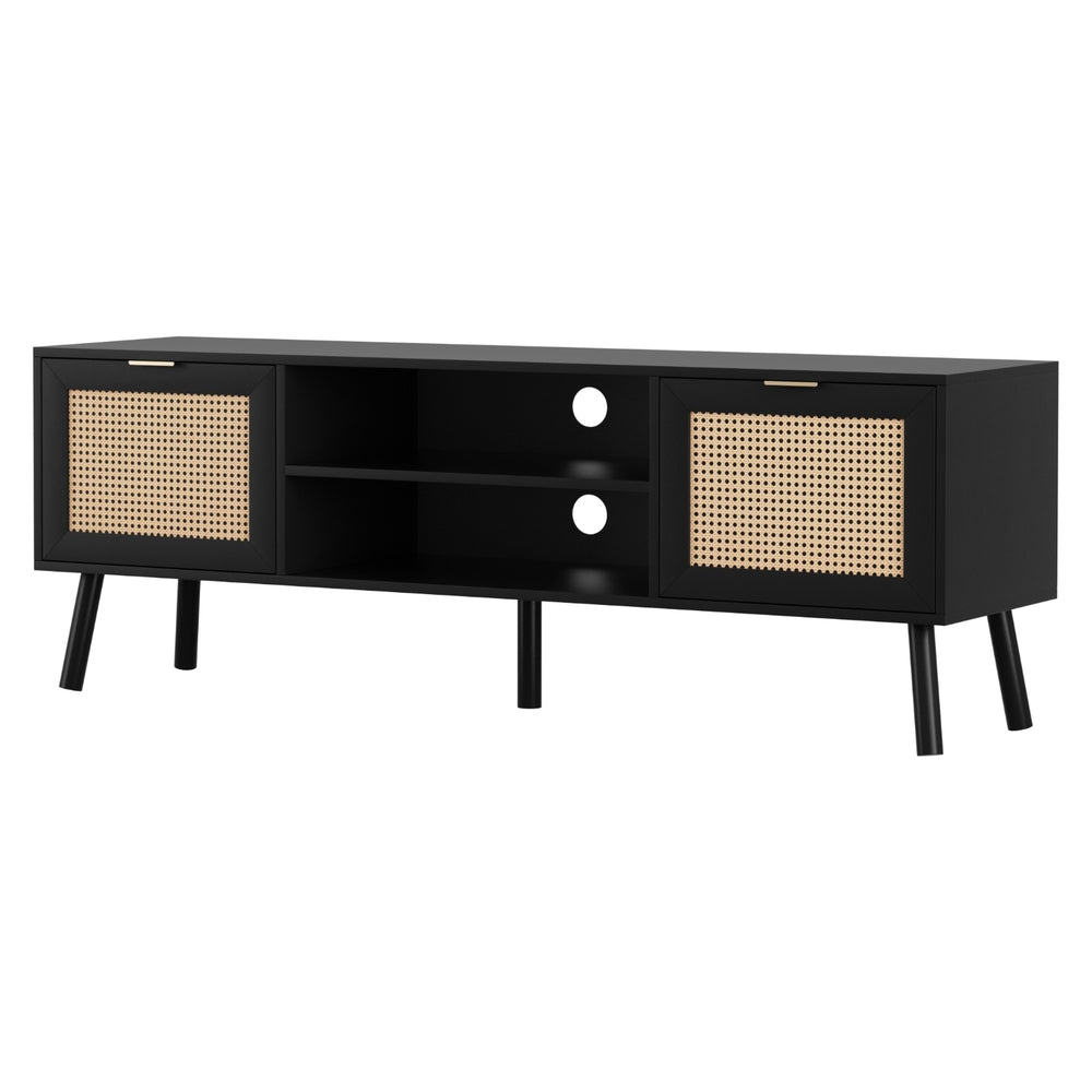 TWSC TV Unit 150cm Storage Cabinet Black