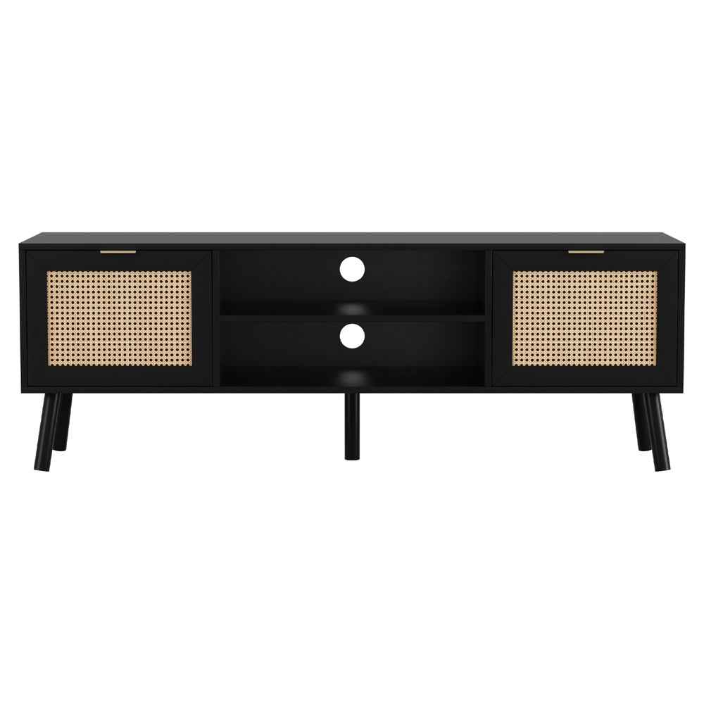 TWSC TV Unit 150cm Storage Cabinet Black