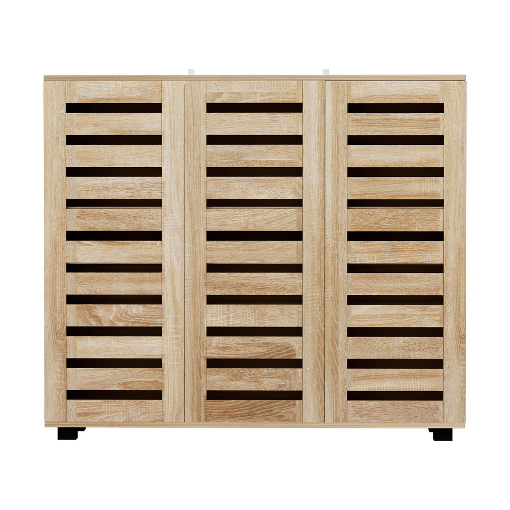 Shoe Rack Cabinet – Adjustable Shelves, Melamine Finish, 30-Pair Capacity