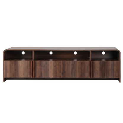 TWSC Fluted TV Unit, 180cm – Walnut — product-only front view