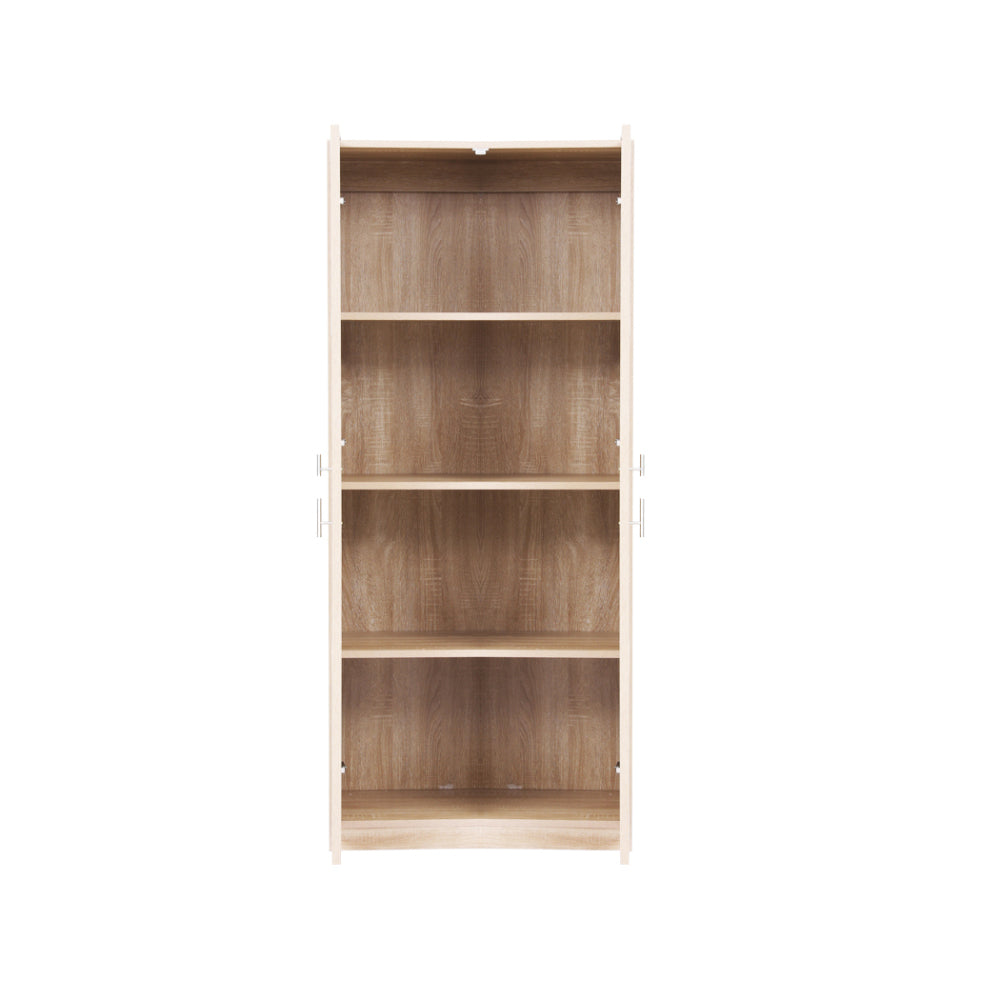 Buffet Sideboard Cabinet – Adjustable Shelves, Pine Wood Finish