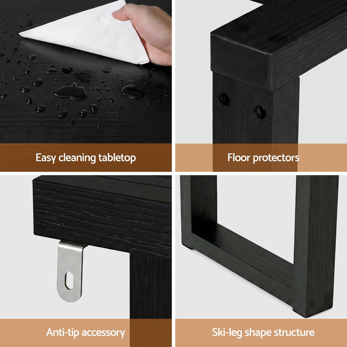 TWSC Console Table 110CM Black