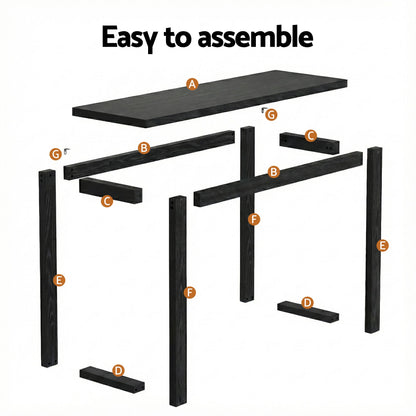 TWSC Console Table 110CM Black