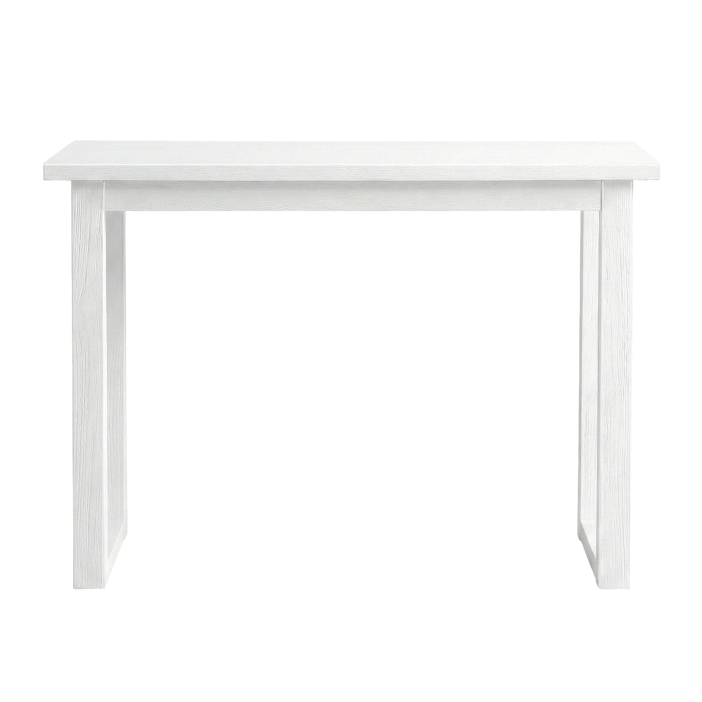 Console Table – Minimalist Design, 110cm White Wood Grain Surface