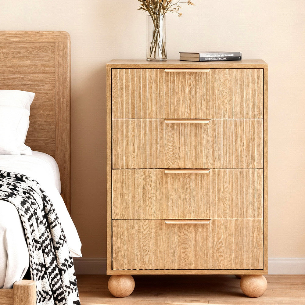 TWSC 4 Chest of Drawers Dresser Tallboy Pine