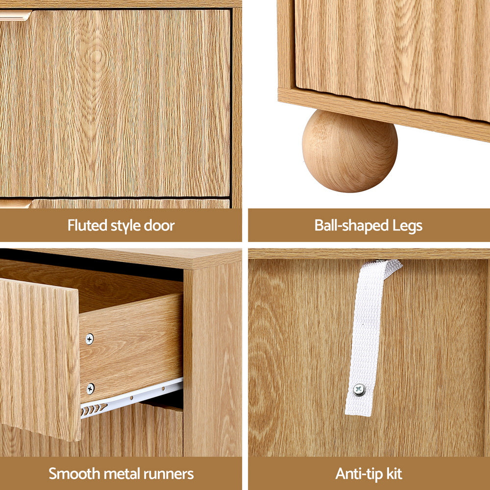 TWSC 4 Chest of Drawers Dresser Tallboy Pine