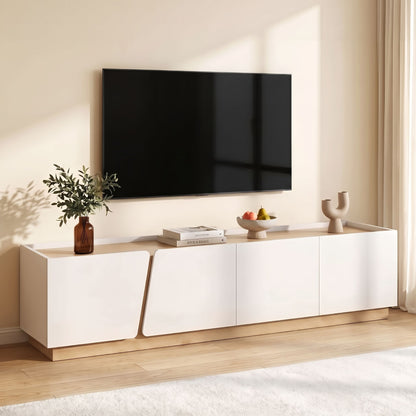 Artiss 180cm TV Unit Storage Cabinet Living Room White & Wood