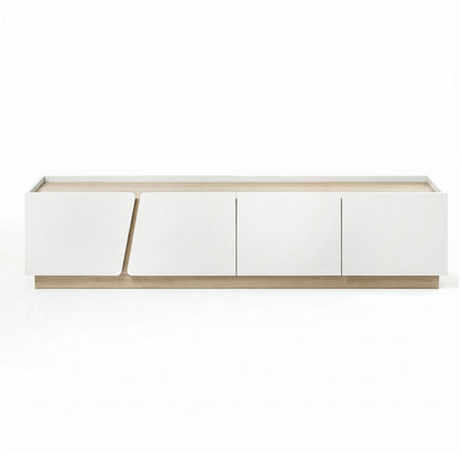Artiss 180cm TV Unit Storage Cabinet Living Room White & Wood