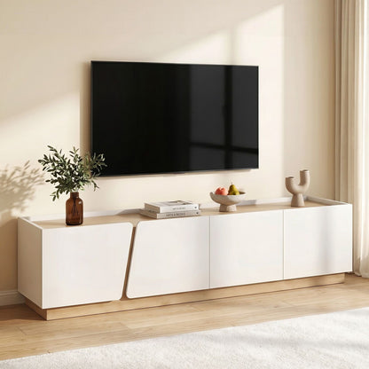 Artiss 180cm TV Unit Storage Cabinet Living Room White & Wood