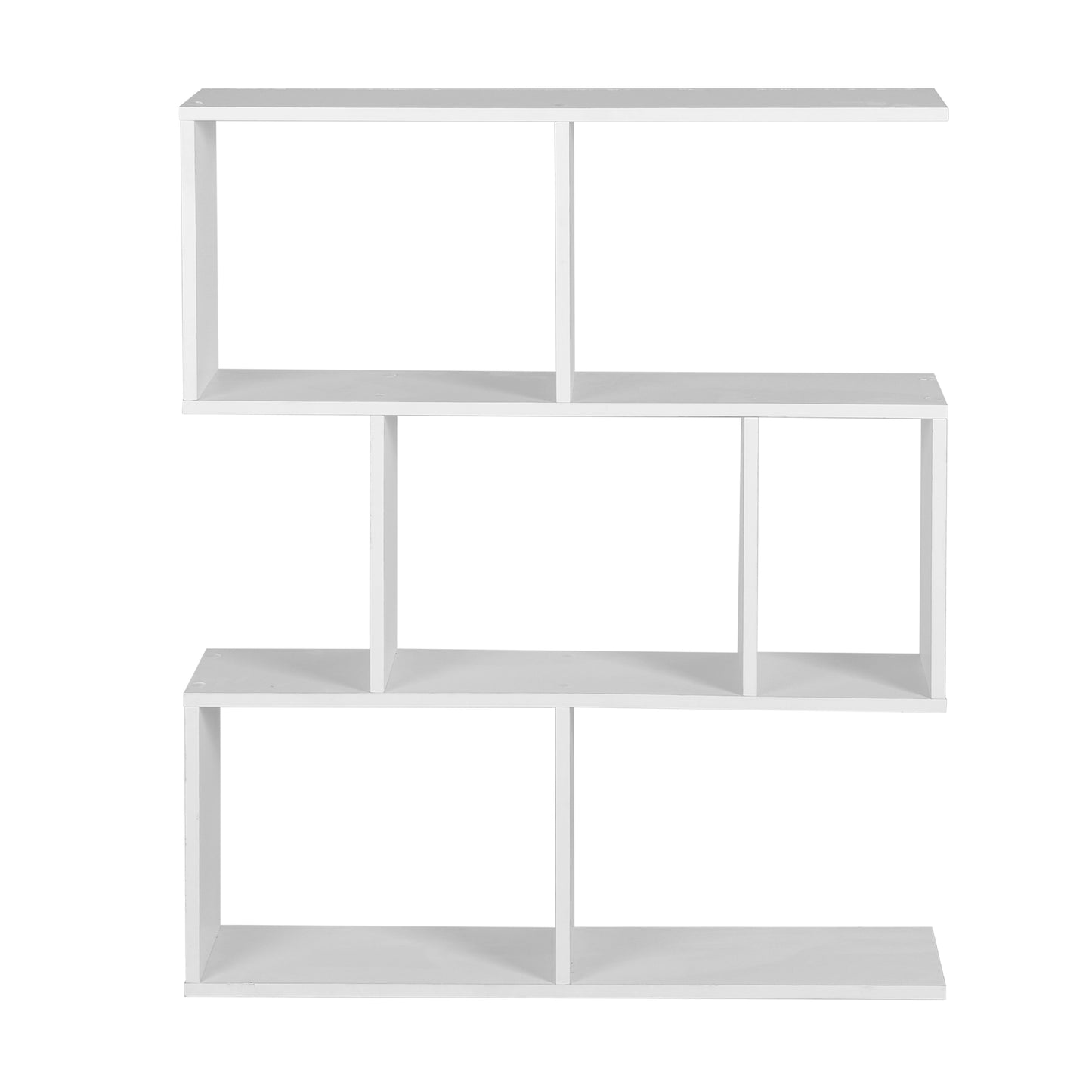 TWSC Floating Wall Shelf Bookshelf 3-Tier Display Storage Organiser White