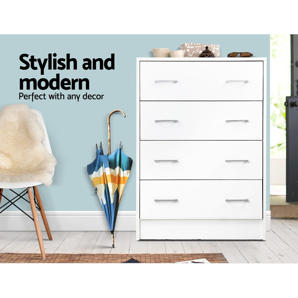 TWSC 4 Chest of Drawers - ANDES White