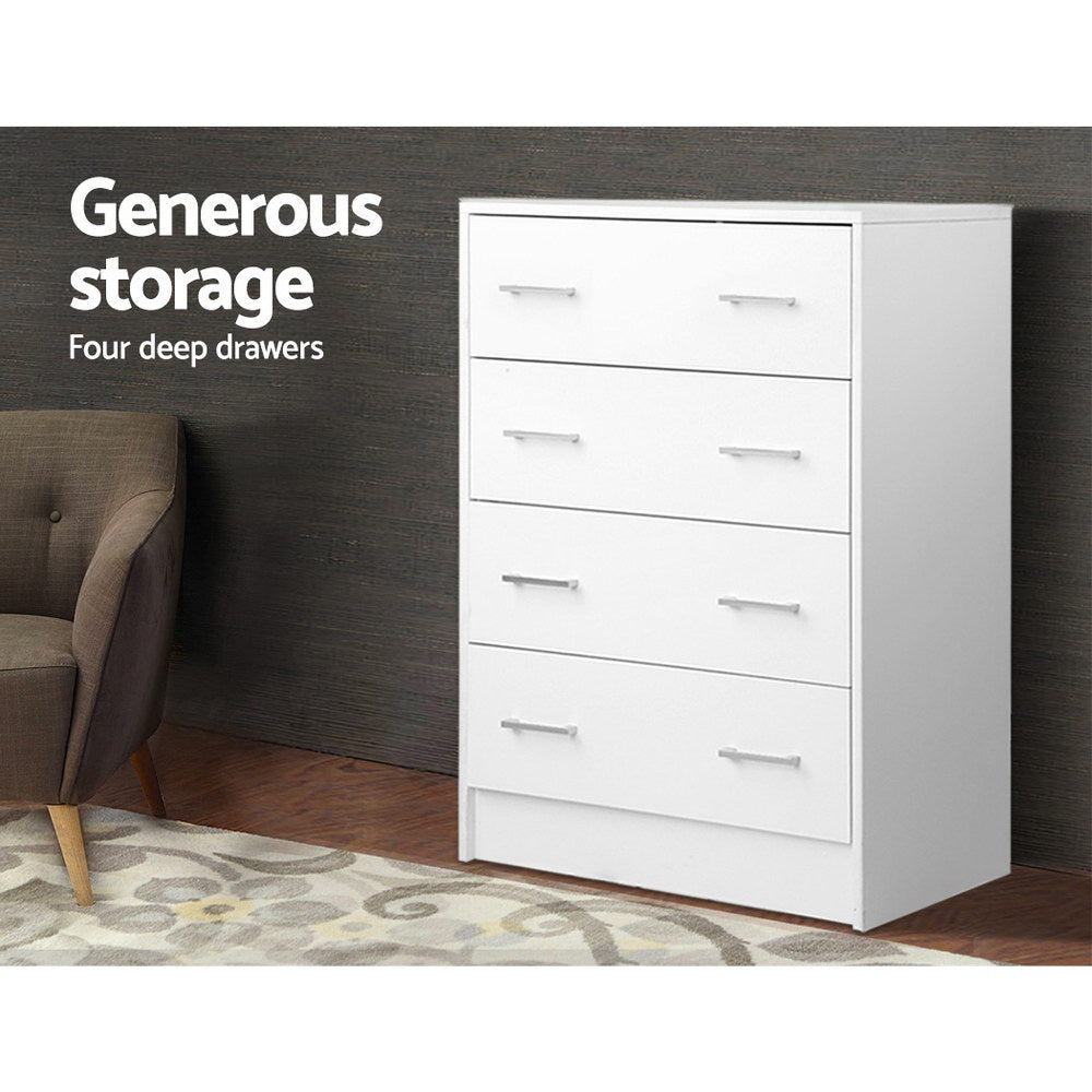 TWSC 4 Chest of Drawers - ANDES White