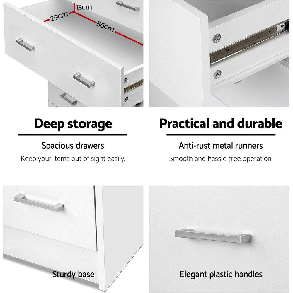 TWSC 4 Chest of Drawers - ANDES White