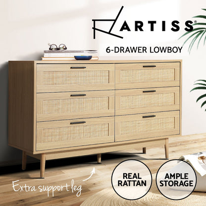 TWSC 6 Chest of Drawers - BRIONY Oak
