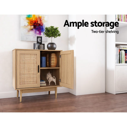TWSC Rattan Buffet Sideboard 2 Doors - BRIONY Oak