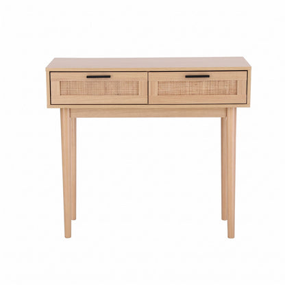 TWSC Console Table 2 Rattan Drawers