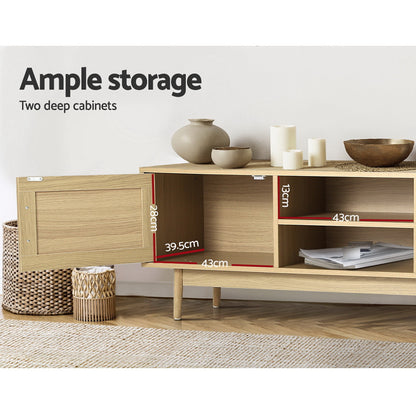 TWSC TV Cabinet Entertainment Unit 180cm Rattan Cole