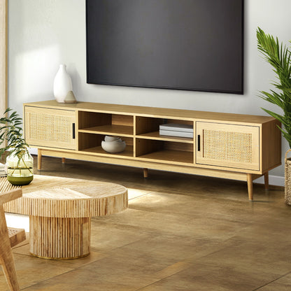 TWSC TV Cabinet Entertainment Unit 180cm Rattan Cole