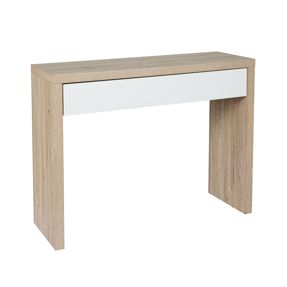 TWSC Console Table Storage Drawer Jory White Pine