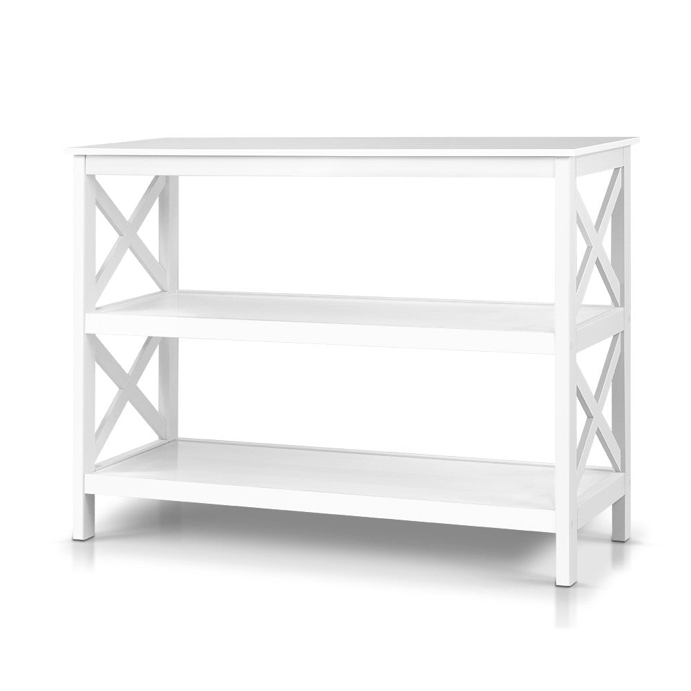 TWSC Console Table 3-tier White Polly