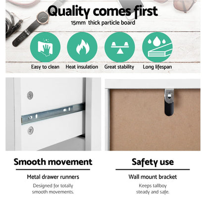 TWSC 6 Chest of Drawers - MYLA White