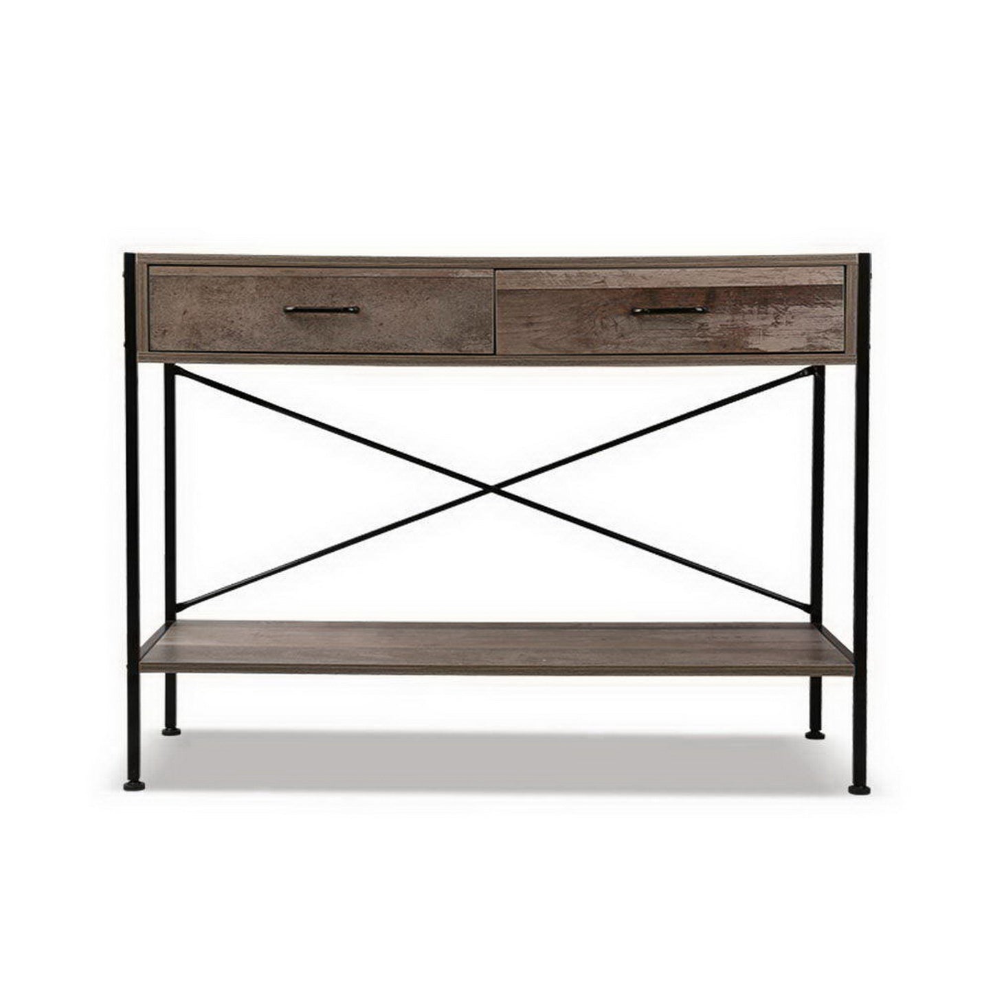 Console Table – Two Drawers, Walnut Finish
