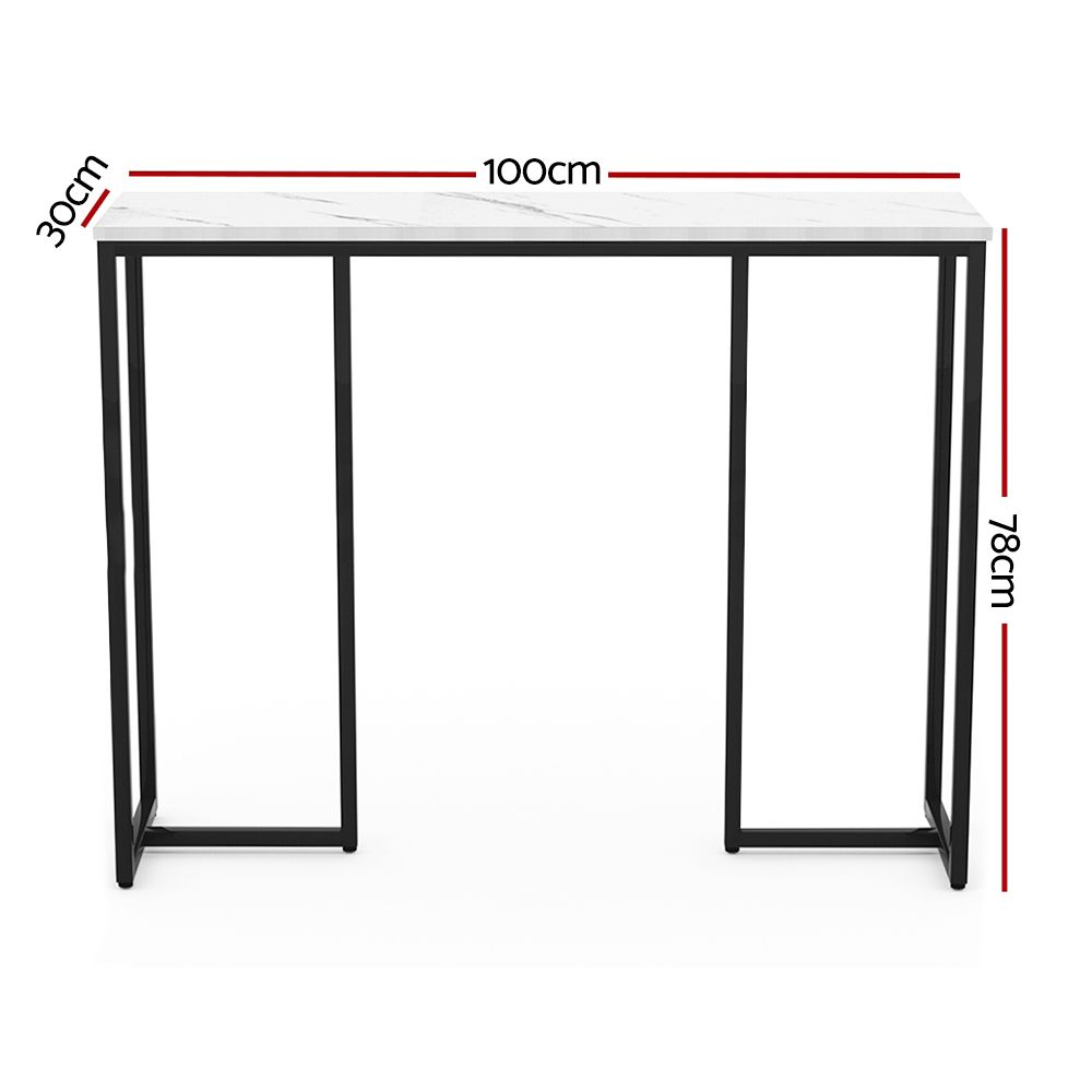 TWSC Console Table Marble Effect Frenisha