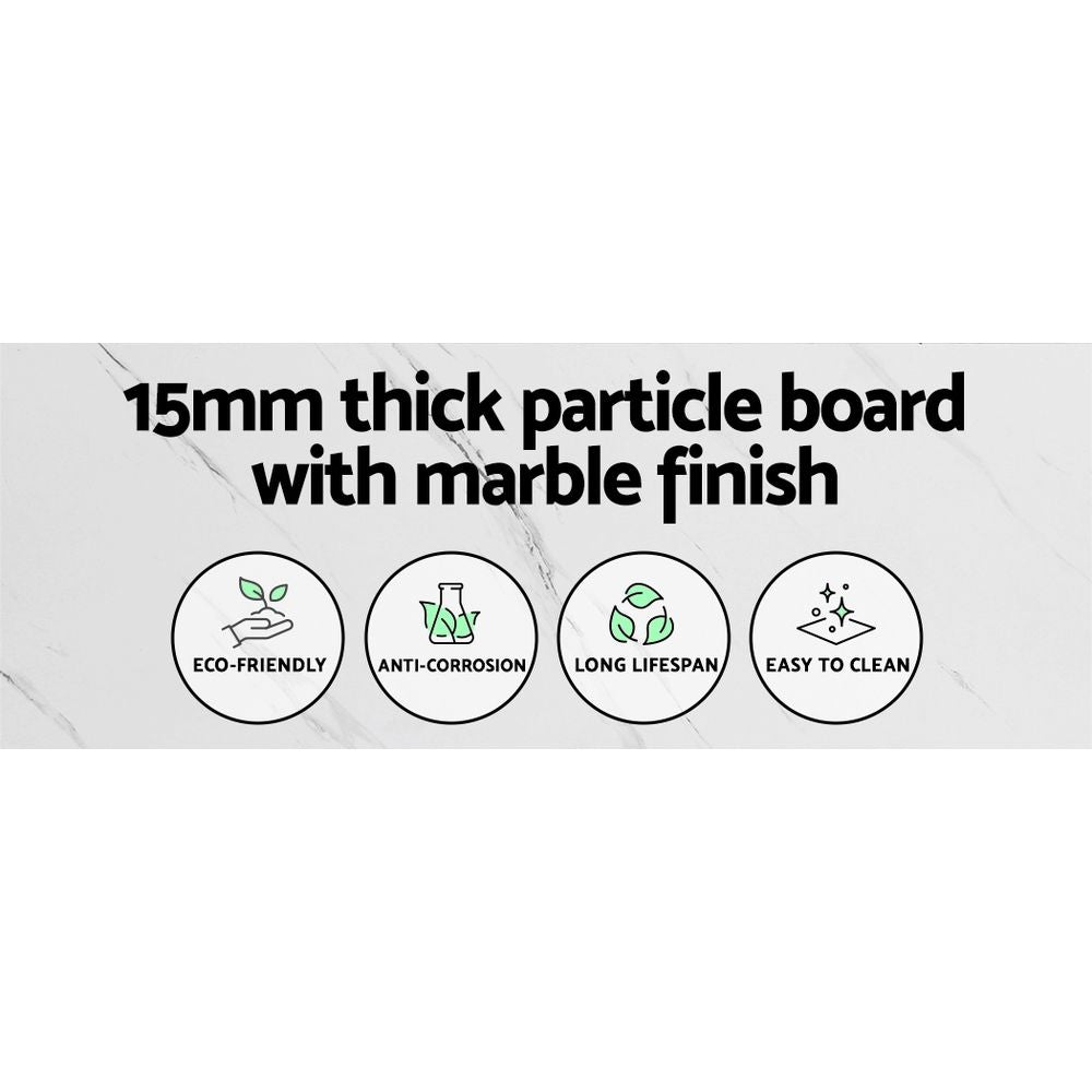 TWSC Console Table Marble Effect Frenisha