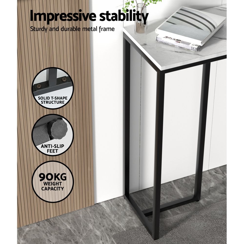TWSC Console Table Marble Effect Frenisha