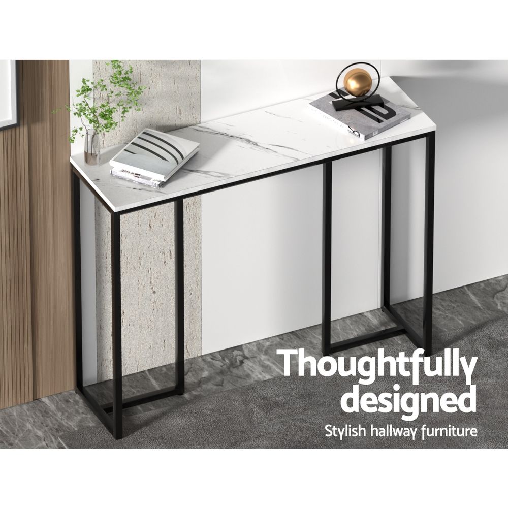 TWSC Console Table Marble Effect Frenisha