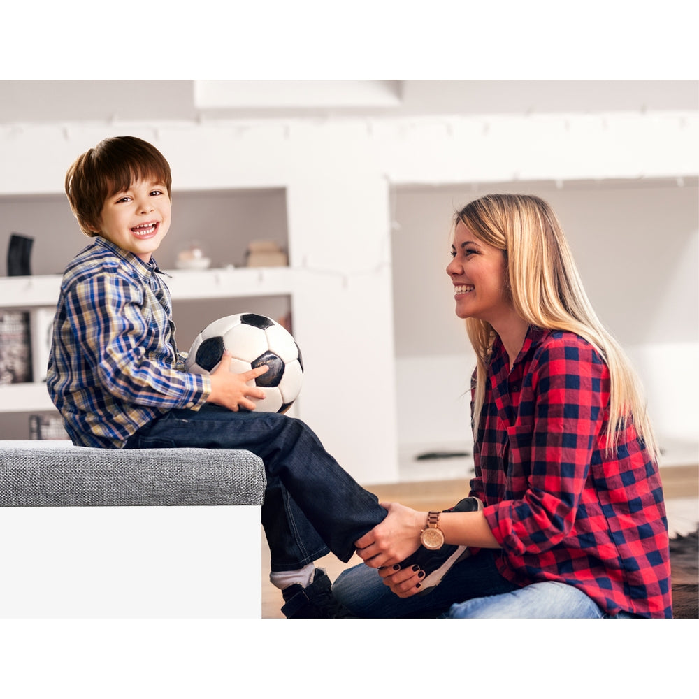 Shoe Rack Bench – Cushioned Seat, White Particle Board