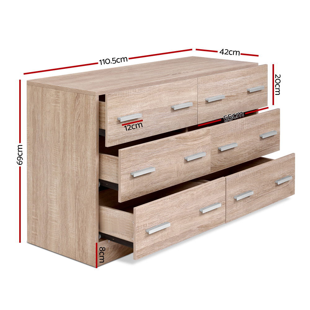 TWSC 6 Chest of Drawers - VEDA Pine