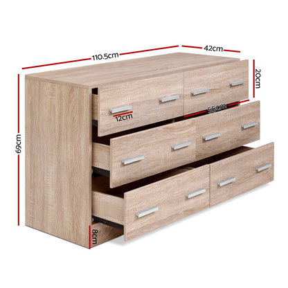 TWSC 6 Chest of Drawers - VEDA Pine
