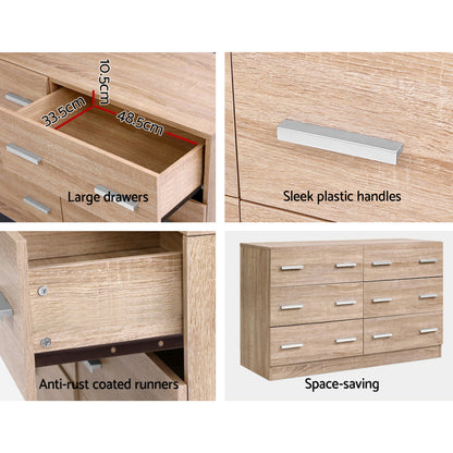 TWSC 6 Chest of Drawers - VEDA Pine