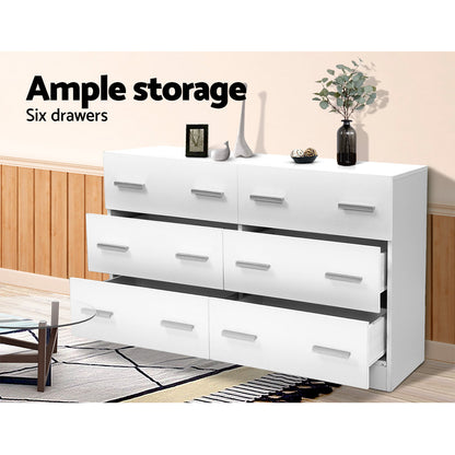 TWSC 6 Chest of Drawers - VEDA White