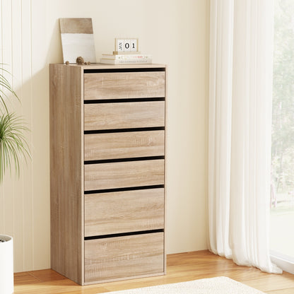 Chest of Drawers – 6 Spacious Drawers, Pine Finish