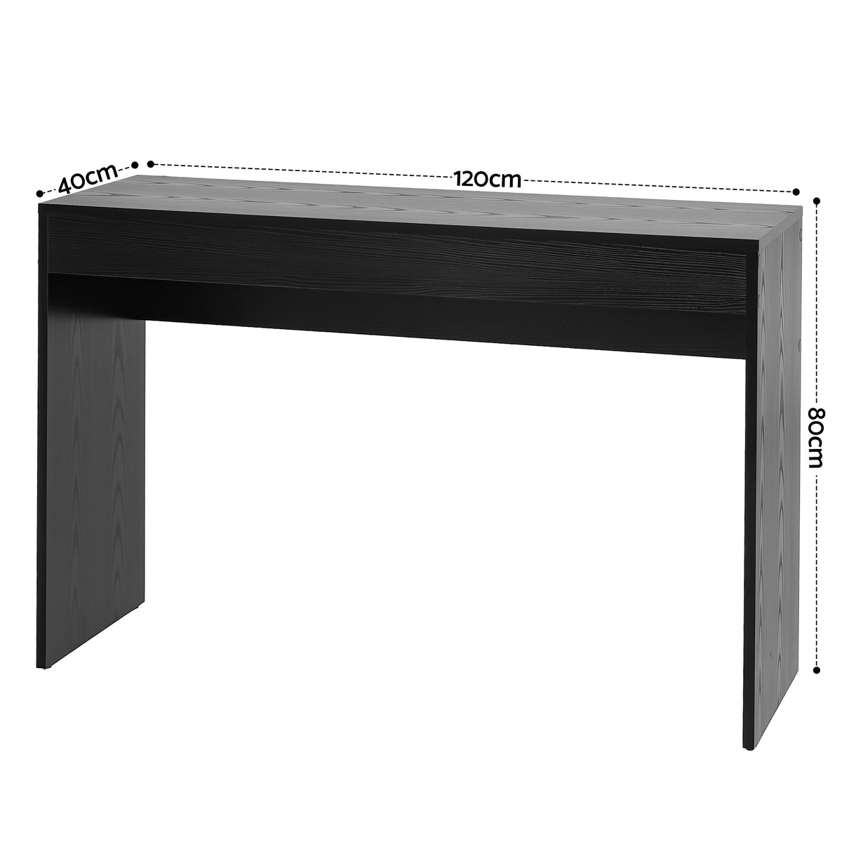 TWSC Console Table Hallway Sofa Entryway Entrance 120CM Black