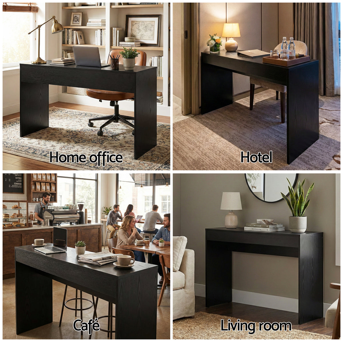 TWSC Console Table Hallway Sofa Entryway Entrance 120CM Black