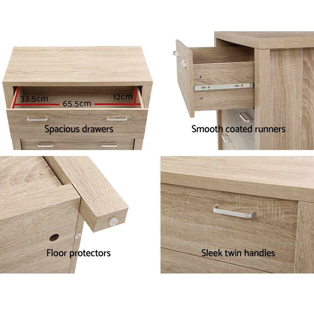 TWSC 5 Chest of Drawers - MAXI Pine